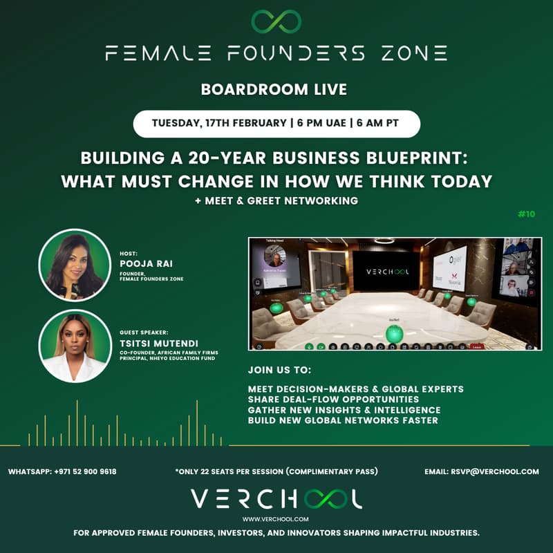 Cover Image for Female Founders Zone - Boardroom Live #10 | Building a 20-Year Business Blueprint: What Must Change in How We Think Today