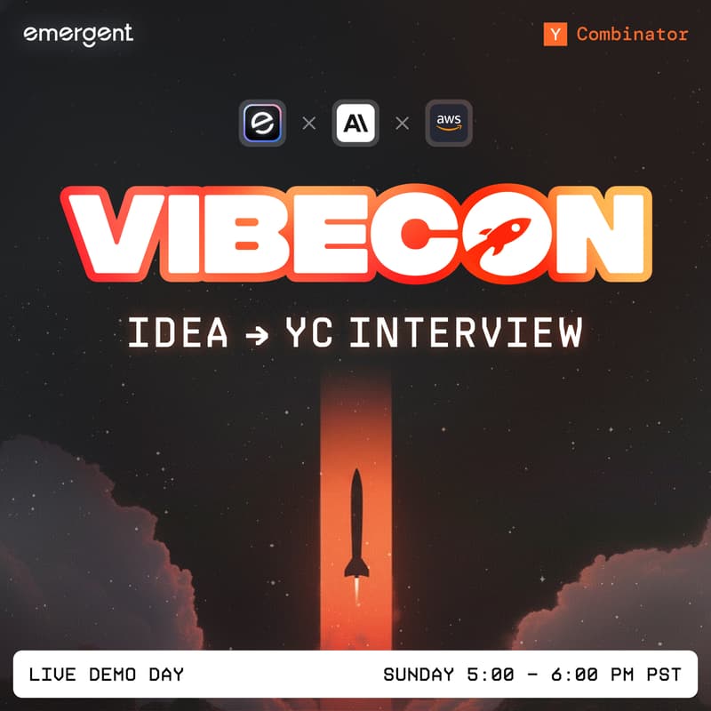 Cover Image for Vibecon @YC Live Demo