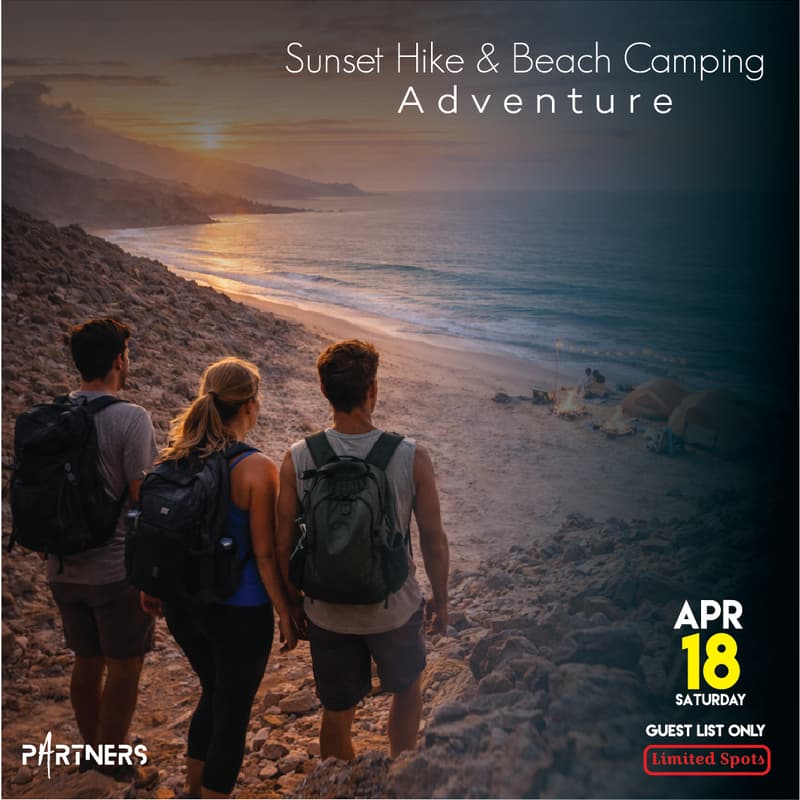 Cover Image for Sunset Hike & Beach Camping Adventure