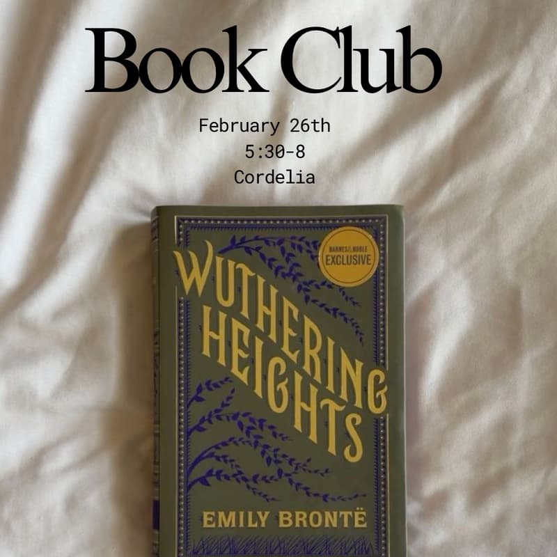 Cover Image for Book Club: Wuthering Heights by Emily Brontë