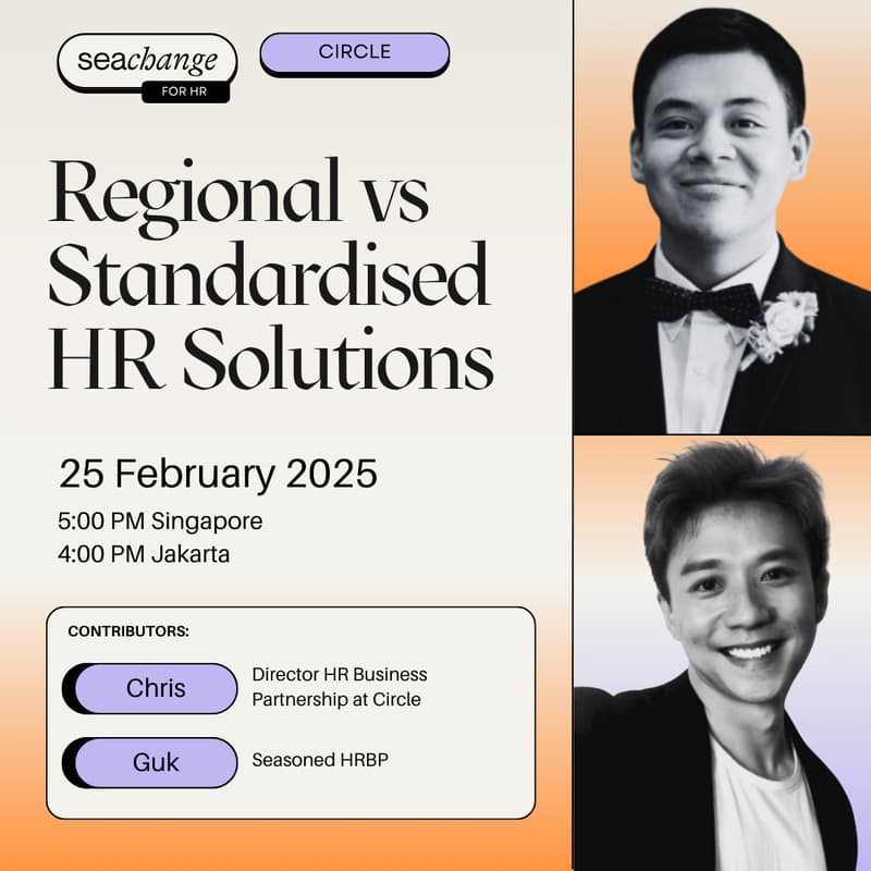 Cover Image for 🍊 seachange HR Circle: Regional vs Standardised HR Solutions