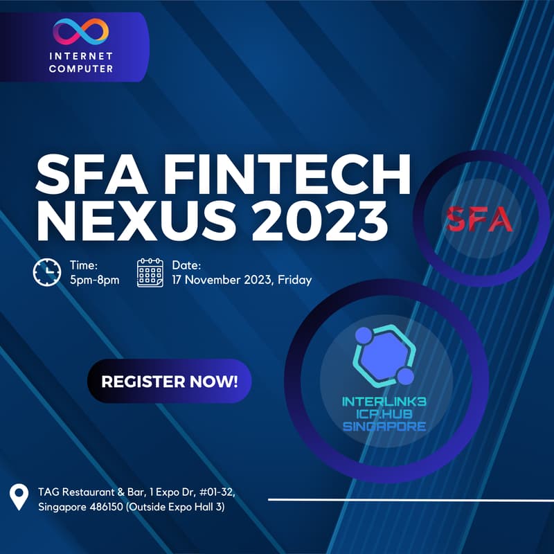 Cover Image for ICP VIP @ SFA Fintech Nexus 2023