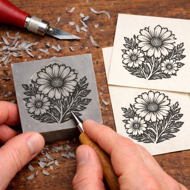 Cover Image for Craft with me: Lino Print Making