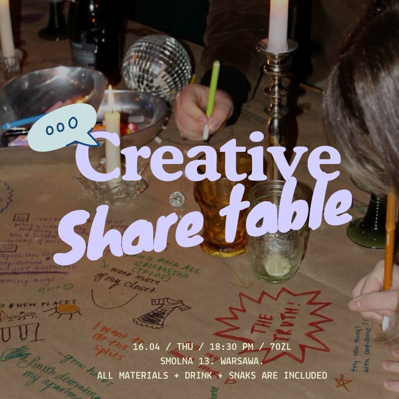 Cover Image for Creative Share table.