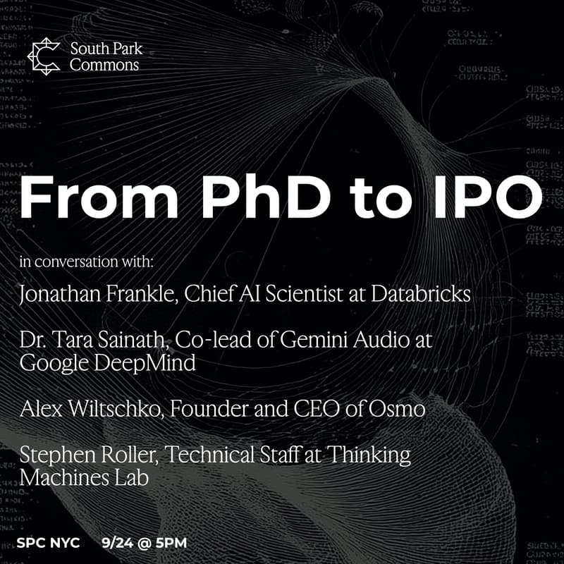Cover Image for From PhD to IPO at South Park Commons