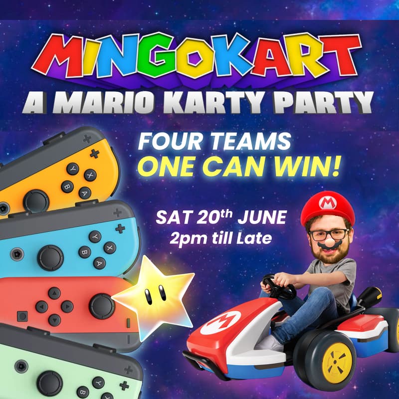 Cover Image for SAM'S MARIO KARTY PARTY!!! ๐น๏ธ๐จ ๐น๏ธ๐ฆ ๐น๏ธ๐ฅ ๐น๏ธ๐ฉ
