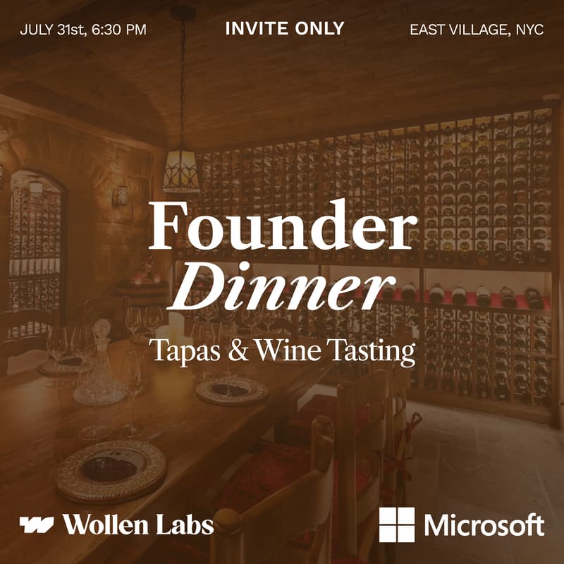 Cover Image for Founder Dinner : Tapas & Wine Tasting
