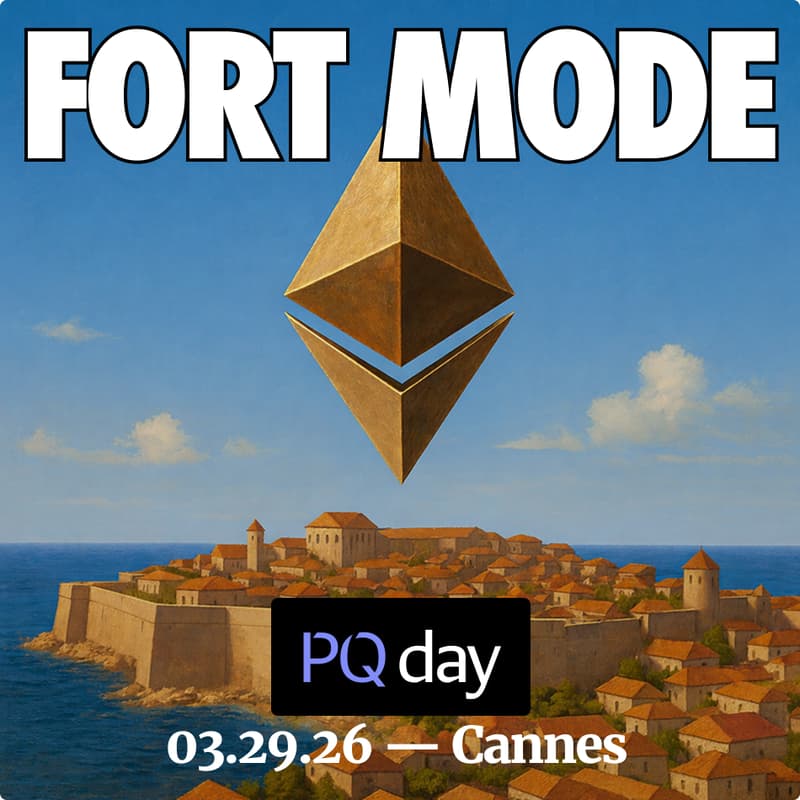 Cover Image for 🏰 FORT MODE | post-quantum consensus (EthCC[9])