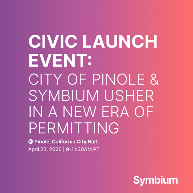 Cover Image for Symbium <> City of Pinole instant permitting launch