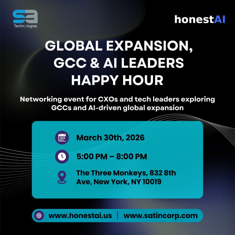 Cover Image for Global Expansion, GCC & AI Leaders Happy Hour, New York Edition