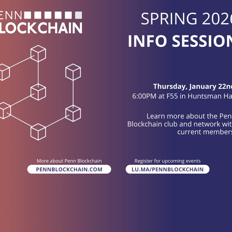 Cover Image for Penn Blockchain Spring 2026 Info Session