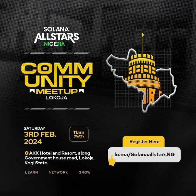 Cover Image for Solana Allstars NG - Lokoja Meetup #9