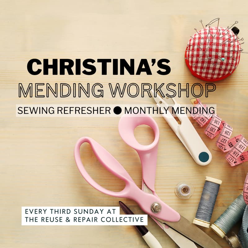 Cover Image for Monthly Mending Workshop @ The Reuse & Repair Collective