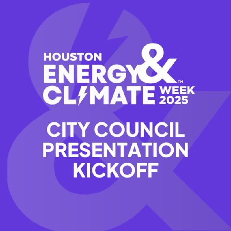 Cover Image for City Council Presentation of 2025 Houston Energy & Climate Week