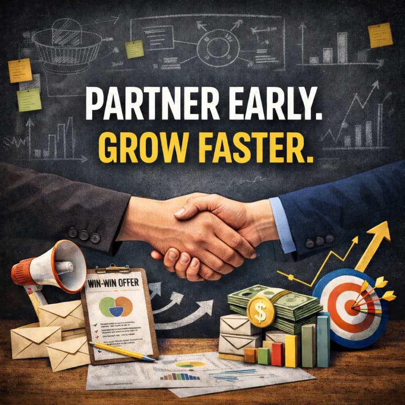 Cover Image for Partner Early. Grow Faster.