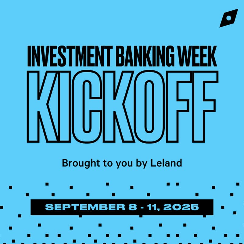 Cover Image for Investment Banking Week (September 8-11) Kickoff