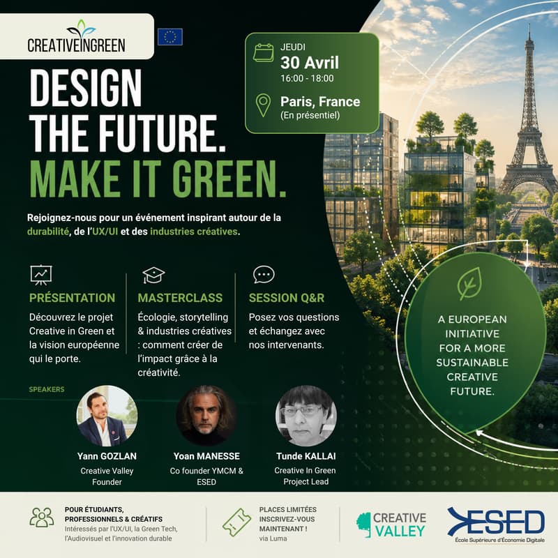 Cover Image for Creative in Green — Explorer le design durable et l’innovation créative (Événement en présentiel)