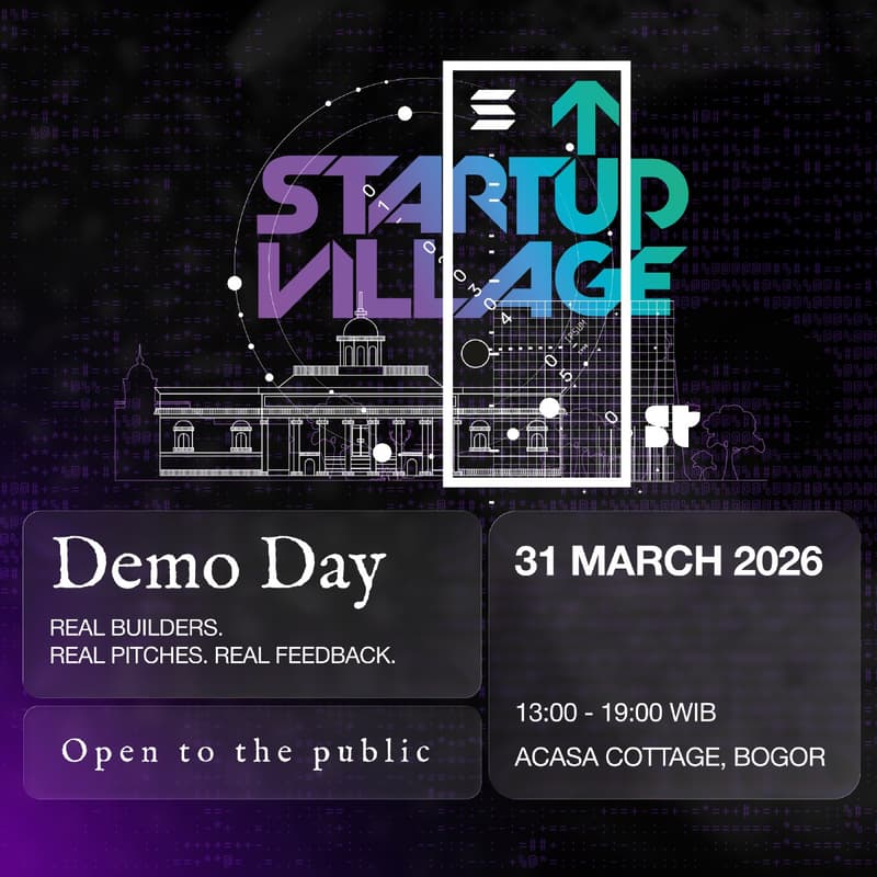 Cover Image for Startup Village Bogor: Demo Day