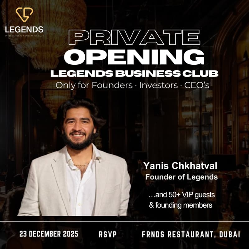 Cover Image for LEGENDS BUSINESS CLUB — PRIVATE OPENING