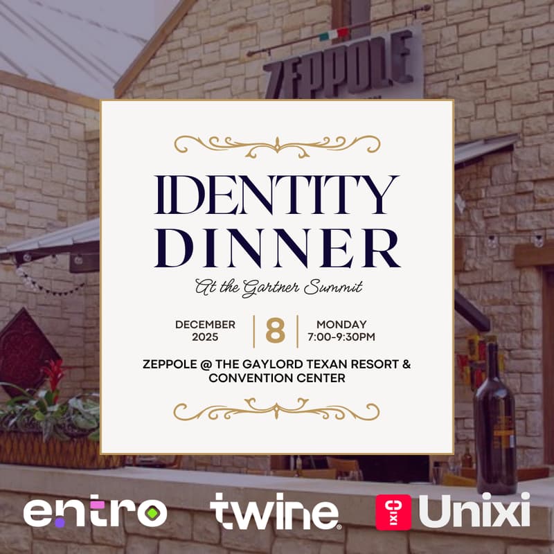 Cover Image for Identity Dinner at the Gartner IAM Summit