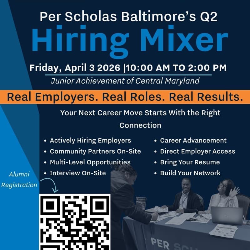 Cover Image for Alumni - Per Scholas Baltimore's Q2 Hiring Mixer