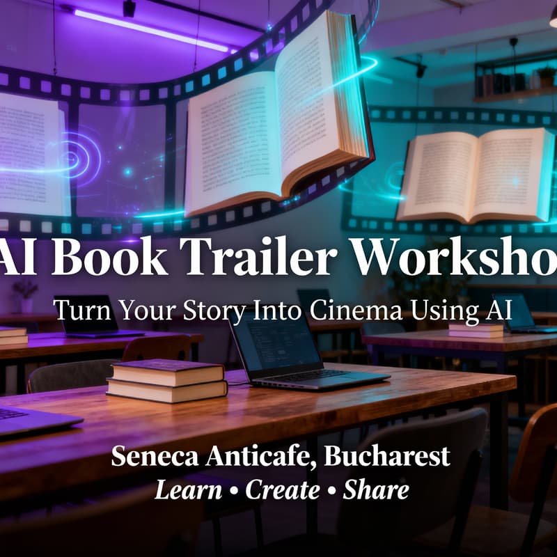 Cover Image for Create a Book Trailer video with AI GenJam at Seneca Anticafe