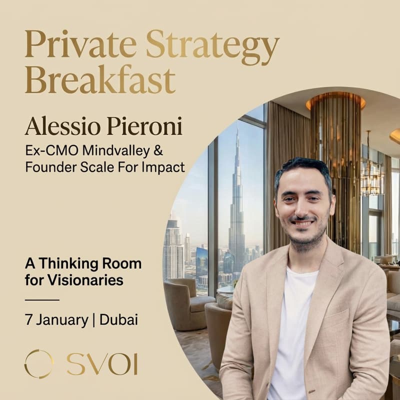 Cover Image for Private Strategy Breakfast with Alessio Pieroni
