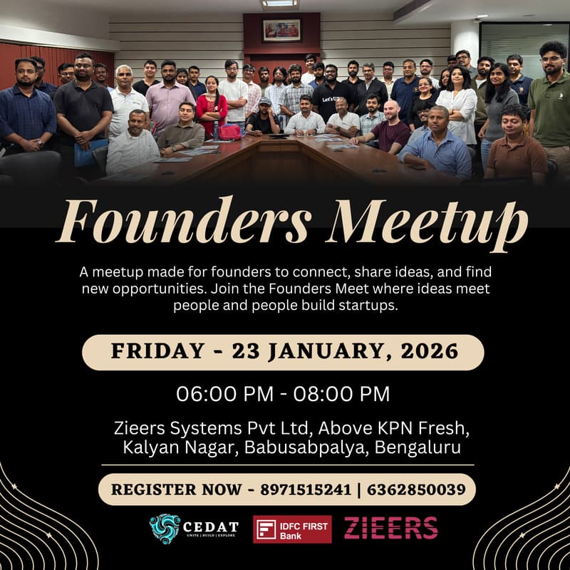 Cover Image for Founders Meetup by CEDAT