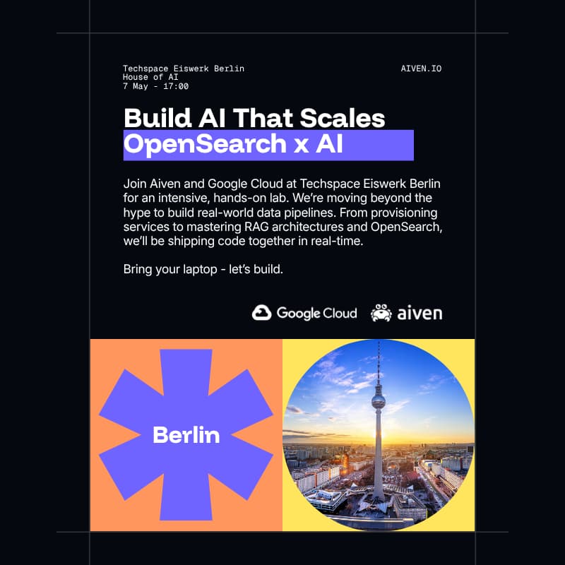 Cover Image for Build AI That Scales: OpenSearch x AI