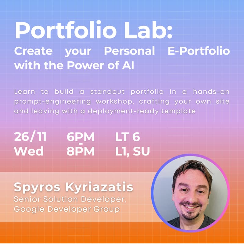 Cover Image for Portfolio Lab: Create your Personal E-Portfolio with the Power of AI