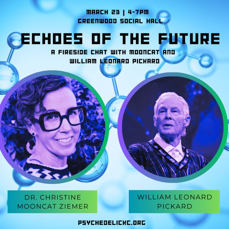 Cover Image for Echoes of the Future: A Fireside Chat with Mooncat & William Leonard Pickard