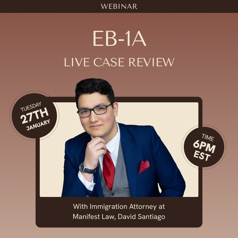 Cover Image for Live Case Review- EB-1A with an Immigration Attorney