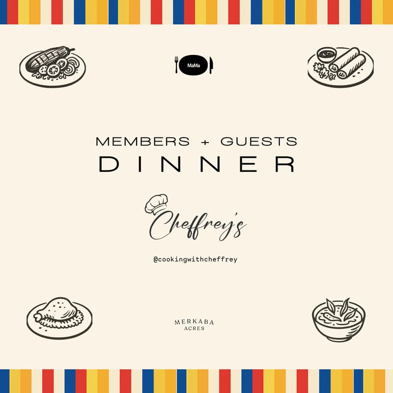 Cover Image for 🍗 Members + Guests: Cheffrey's Filipino Dinner