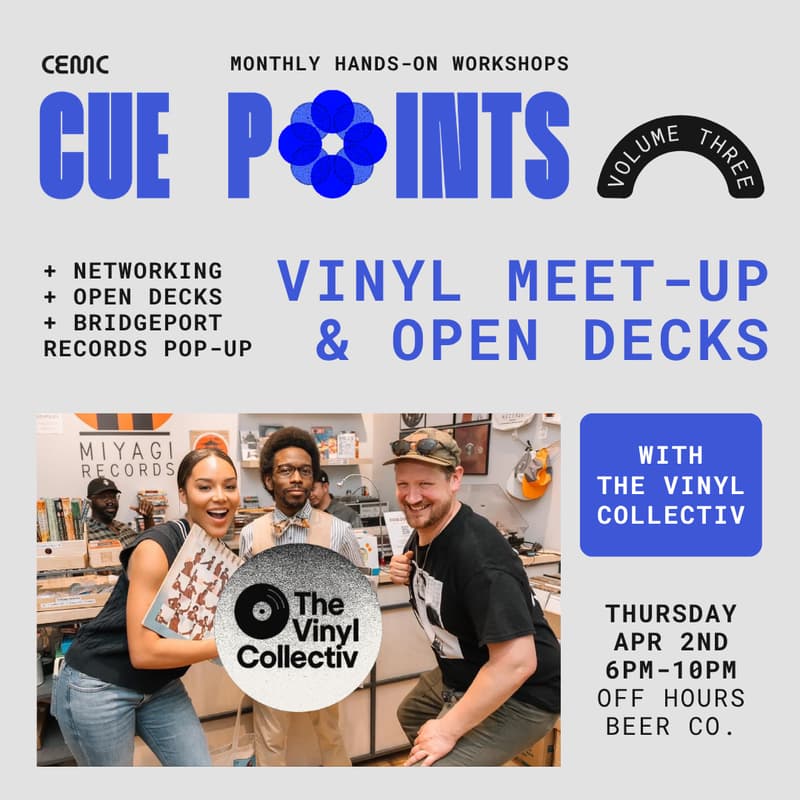 Cover Image for Cue Points Vol. Three: All-Vinyl Meet-Up + Open Decks