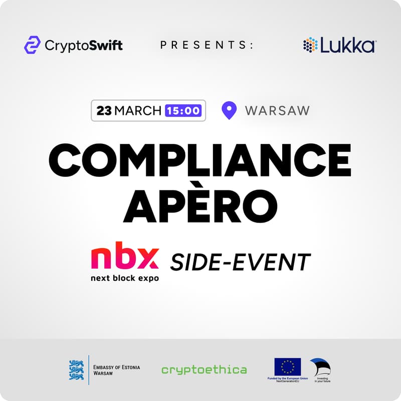Cover Image for Compliance Apéro - by CryptoSwift x Lukka