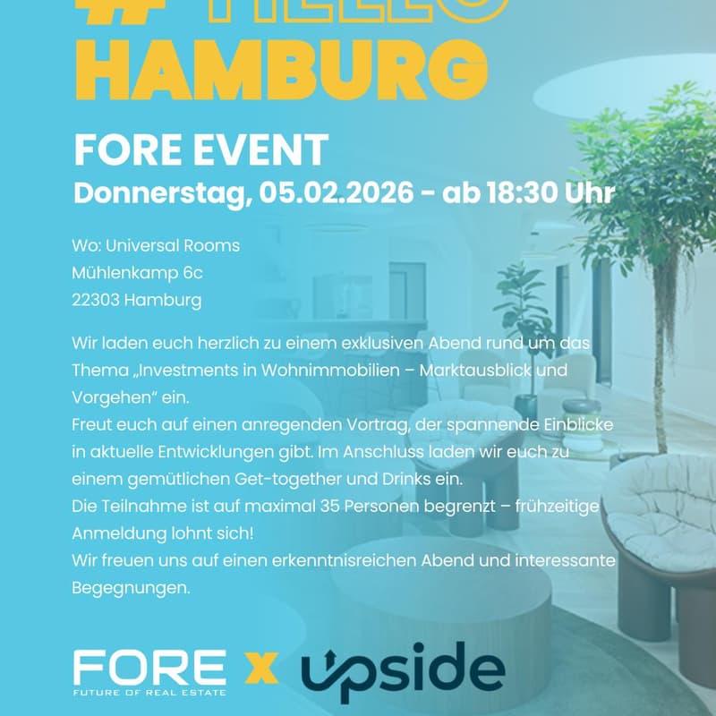 Cover Image for FORE meets Upsideimmo | Universal Rooms