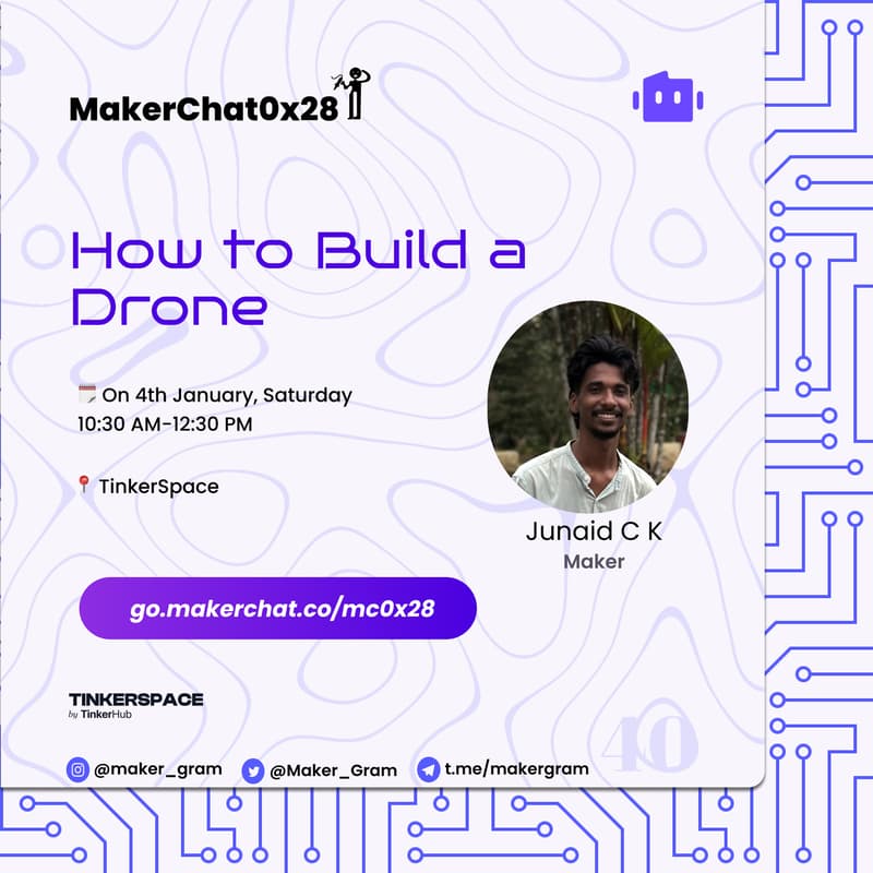 Cover Image for MakerChat0x28: How to Build a Drone