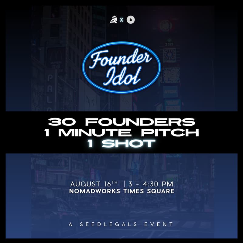 Cover Image for Founder Idol by SeedLegals and Coeus Collective