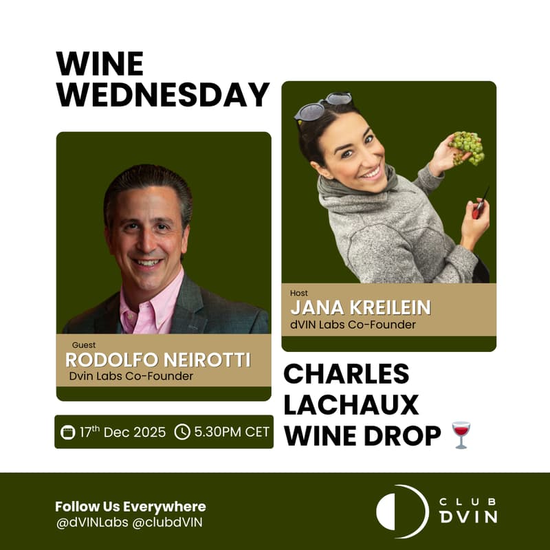 Cover Image for 🍷 Wine Wednesday - Special Charles Lachaux Wine Drop 🍇