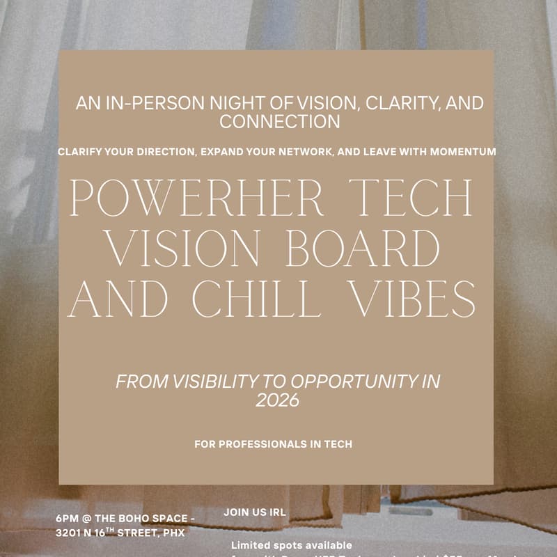 Cover Image for PowerHER Tech IRL: Vision Board Night