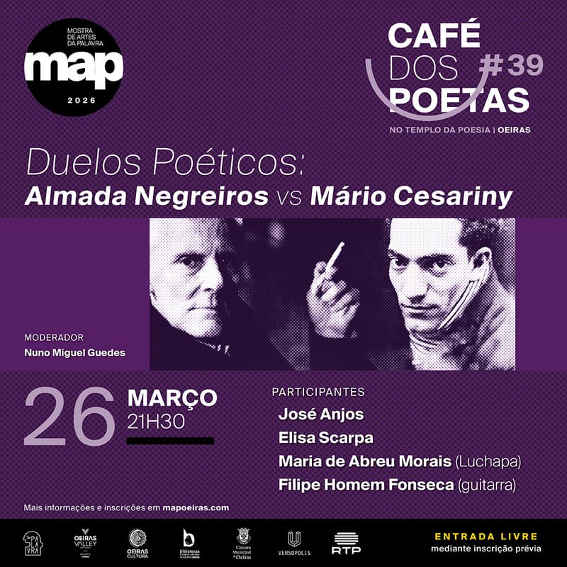 Cover Image for Café dos Poetas 39 Duelos Poéticos "Almada Negreiros vs Mário Cesariny"
