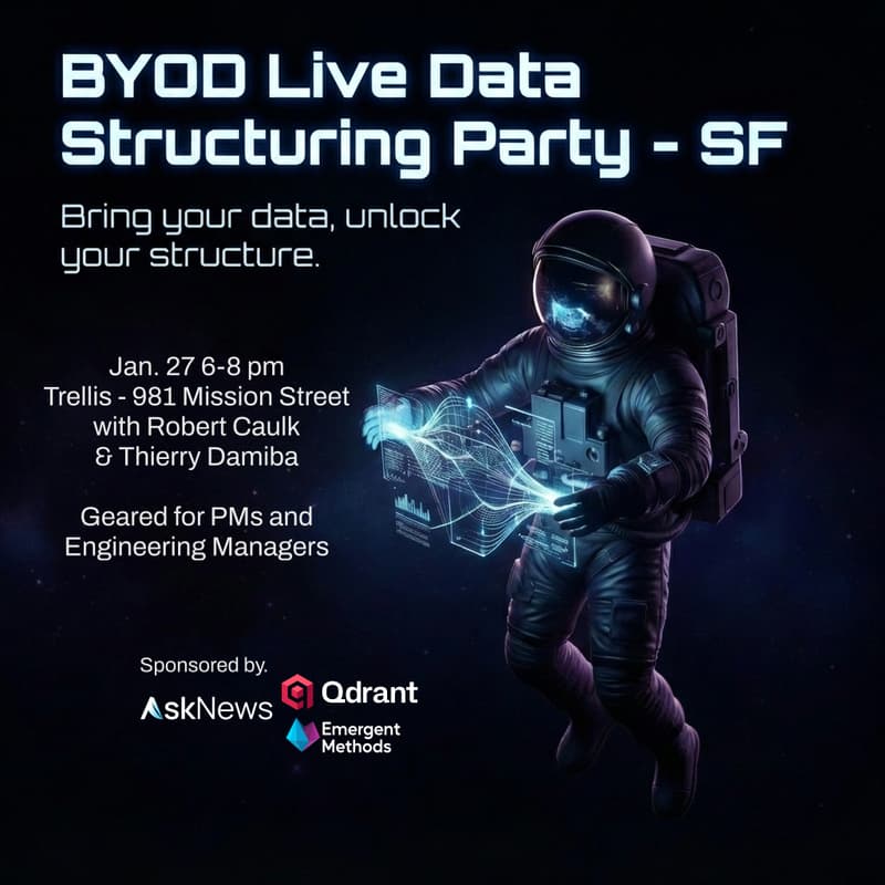 Cover Image for BYOD Live Data Structuring Event with Qdrant and AskNews