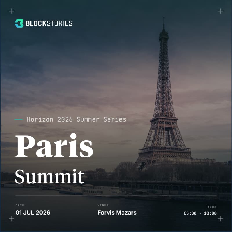 Cover Image for Blockstories Horizon 2026: Paris Summit 🇫🇷
