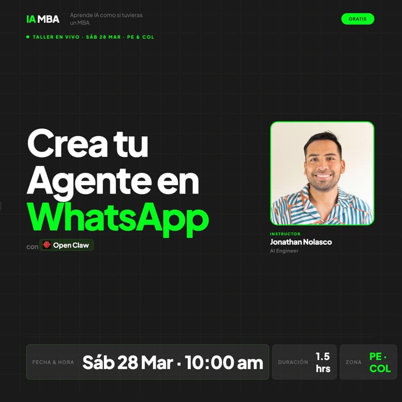 Cover Image for Crea un Agente de WhatsApp con Open Claw