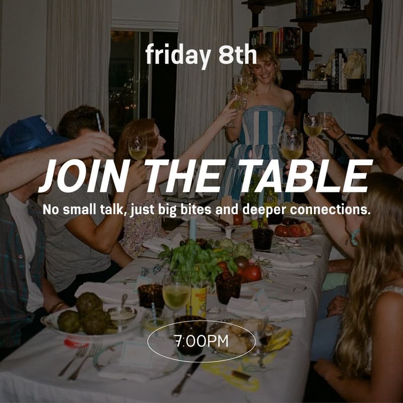Cover Image for Strangers at first bite 🍽🫂🥘 ✨ pop-up experience