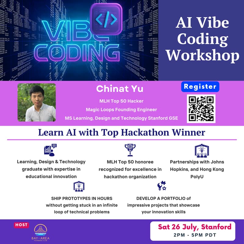 Cover Image for AI Vibe Coding Workshop @ Stanford