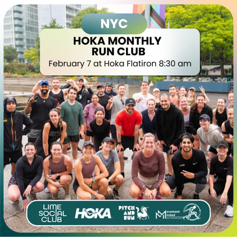 Cover Image for Hoka Monthly Run Club with Lime Social Club & Pitch N' Run