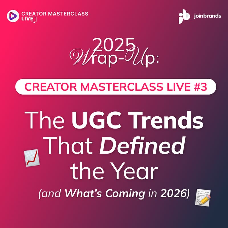 Cover Image for JoinBrands Creator Masterclass Live #3