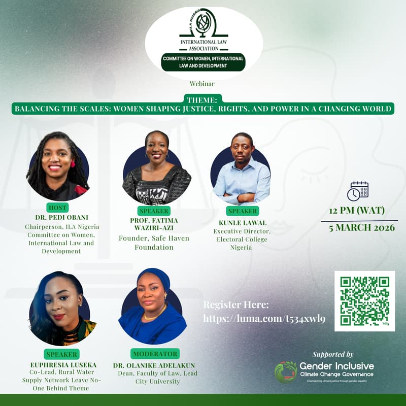 Cover Image for Balancing the Scales: Women Shaping Justice, Rights, and Power in a Changing World