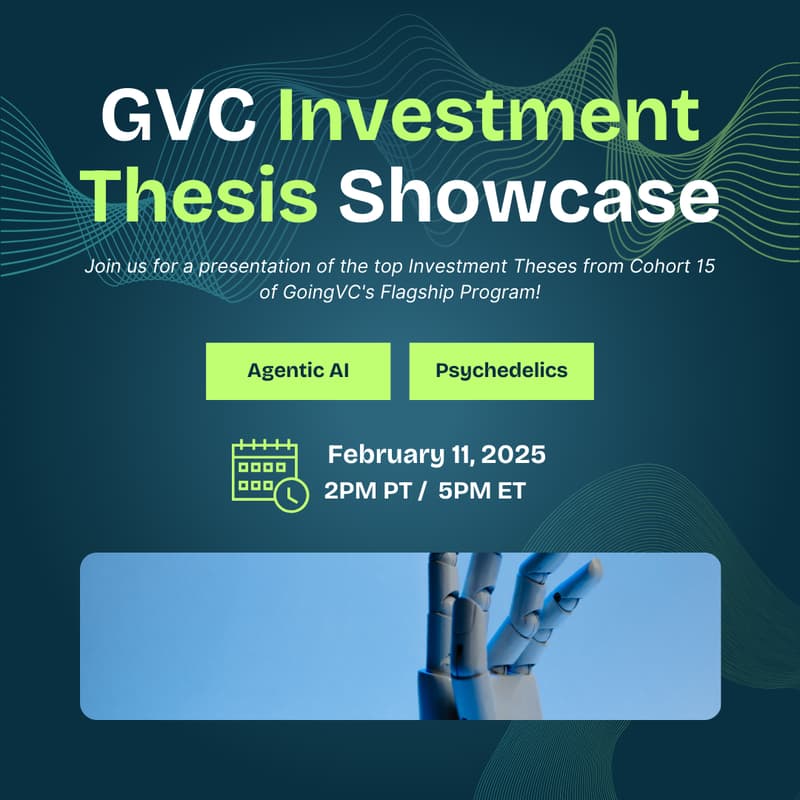 Cover Image for GoingVC Cohort 15 Investment Thesis Showcase
